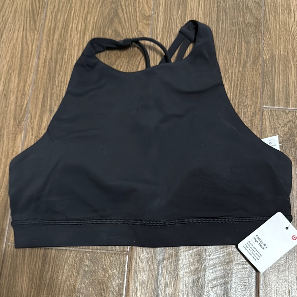 Lululemon Energy Bra High Neck Black size 8